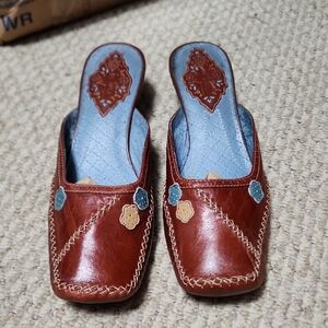 Elegant Brown Leather Women's Shoes